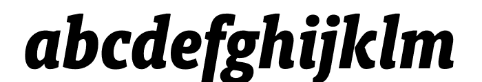 Berlingske Slab Condensed Extra Bold Italic Font LOWERCASE