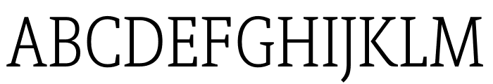 Berlingske Slab Condensed Light Font UPPERCASE
