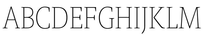 Berlingske Slab Condensed Thin Font UPPERCASE