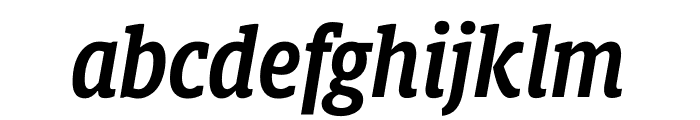 Berlingske Slab Display Demi Bold Italic Font LOWERCASE