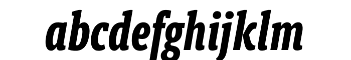 Berlingske Slab Extra condensed Bold Italic Font LOWERCASE