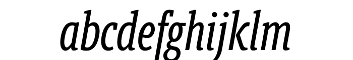 Berlingske Slab Extra condensed Italic Font LOWERCASE
