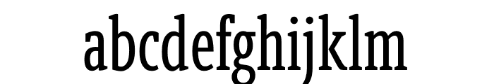 Berlingske Slab Extra condensed Regular Font LOWERCASE