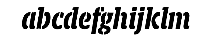 Berlingske Slab Stencil Bold Italic Font LOWERCASE