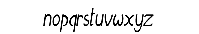 Bernaise-CondensedItalic Font LOWERCASE