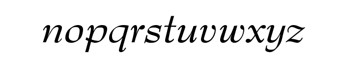 BernhardModernStd-Italic Font LOWERCASE