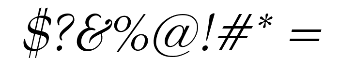 Bernhart Italic Font OTHER CHARS