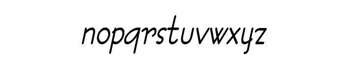 Bernie Condensed Bold Italic Font LOWERCASE