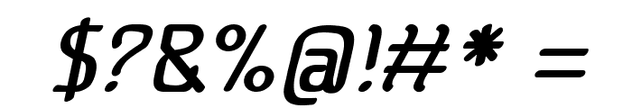 Berriwinkle-BoldItalic Font OTHER CHARS