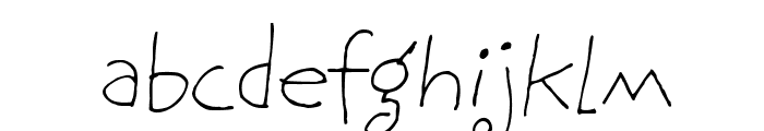 BethsCuteHmk Font LOWERCASE