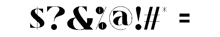 BELINCA Font OTHER CHARS