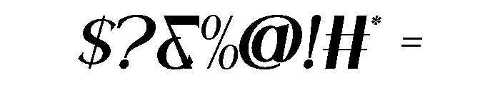 BELLAVERE-Regular Font OTHER CHARS