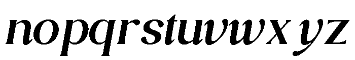 BELLAVERE-Regular Font LOWERCASE