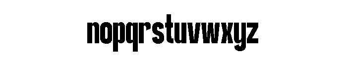 BERNIA-Regular Font LOWERCASE