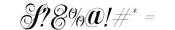 BESTIRA SCRIPT Regular Font OTHER CHARS