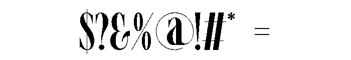 BETHAI Regular Font OTHER CHARS