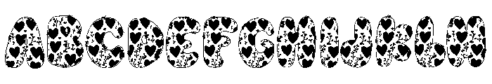 Be Mine Bubbles Font UPPERCASE