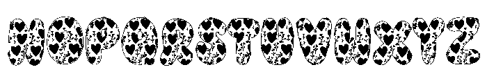 Be Mine Bubbles Font UPPERCASE