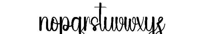Beach Actually Font LOWERCASE