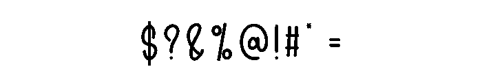 Beach Aesthetics Font OTHER CHARS