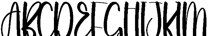 Beach Alphabet Font UPPERCASE