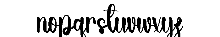 Beach Alphabet Font LOWERCASE