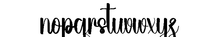 Beach Amphilogy Font LOWERCASE