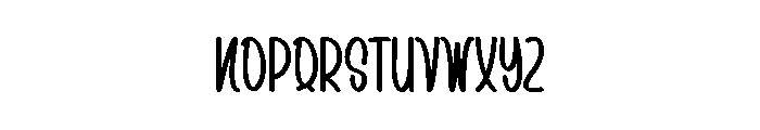Beach Apricate Font UPPERCASE