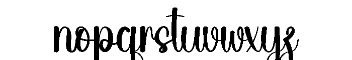 Beach Autography Font LOWERCASE
