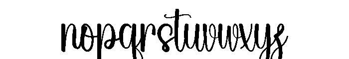 Beach Babyface Font LOWERCASE