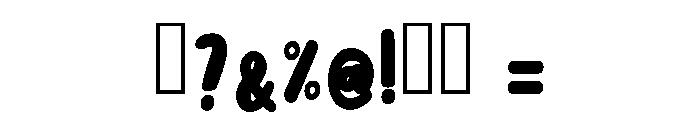 Beach Bubble Regular Font OTHER CHARS