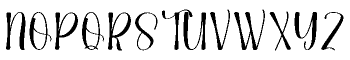 Beach California Font UPPERCASE