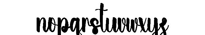 Beach Chocopie Font LOWERCASE