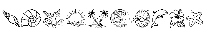 Beach Club Doodle Font OTHER CHARS