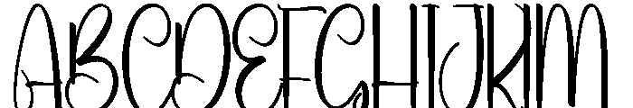 Beach Embroid Font UPPERCASE