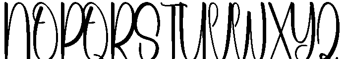 Beach Embroid Font UPPERCASE