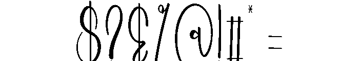 Beach Embroidery Font OTHER CHARS