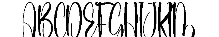 Beach Embroidery Font UPPERCASE
