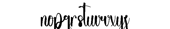 Beach Embroidery Font LOWERCASE