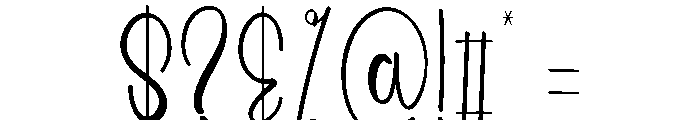 Beach Flashthick Font OTHER CHARS
