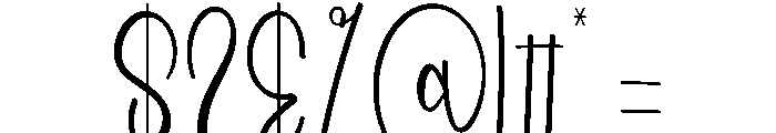 Beach Garitson Font OTHER CHARS