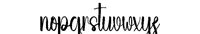 Beach Girlypop Font LOWERCASE
