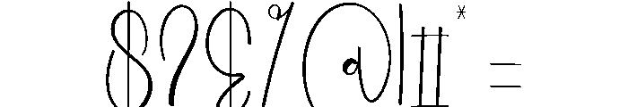 Beach Handsmart Font OTHER CHARS