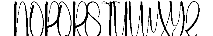 Beach Handsmart Font UPPERCASE