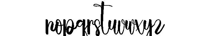 Beach Handsmart Font LOWERCASE