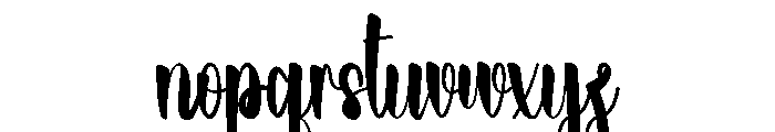 Beach Handyman Font LOWERCASE