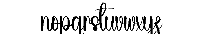 Beach Hastigton Font LOWERCASE