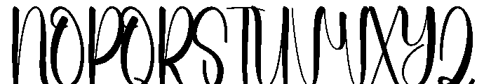 Beach Jenitalia Font UPPERCASE