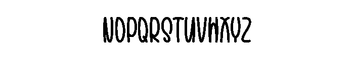 Beach Jump Font LOWERCASE