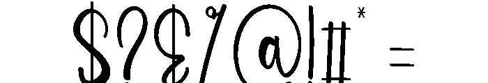 Beach Justime Font OTHER CHARS